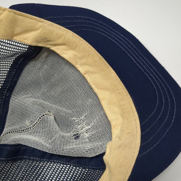 Second Amendment Foundation Snapback Trucker Cap Blue One Size Mesh Back - Picture 8 of 9